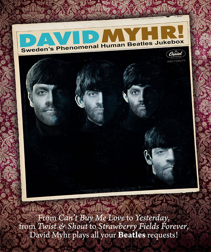 David Myhr's "living Beatles jukebox" tour in Finland - David Myhr